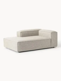 Sofás>Westwing Collection Diván rinconero modular de mezcla de lino Lennon Mezcla de lino gris