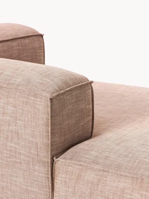 Outlet Diván rinconero modular de mezcla de lino Lennon Sofás