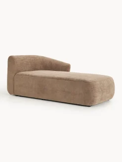 Sofás>Westwing Collection Diván rinconero Sofia Terciopelo marrón