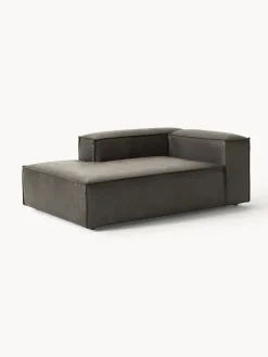 Sofás>Westwing Collection Diván sofá de cuero reciclado Lennon Cuero taupe