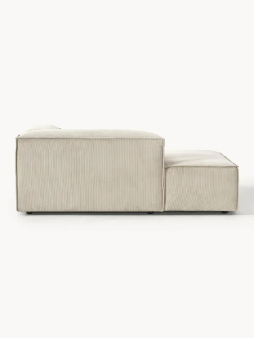 Sofás>Westwing Collection Diván sofá de pana Lennon Pana beige claro