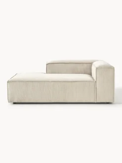 Sofás></noscript>Westwing Collection Diván sofá de pana Lennon Pana beige claro