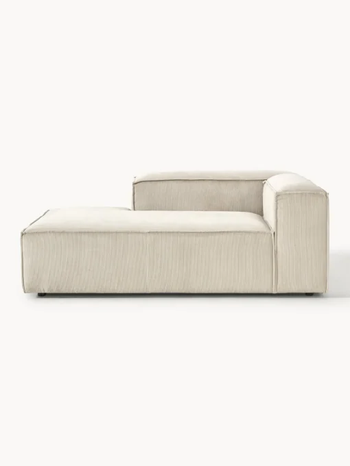 Sofás>Westwing Collection Diván sofá de pana Lennon Pana beige claro