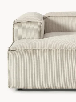 Sofás></noscript>Westwing Collection Diván sofá de pana Lennon Pana beige claro