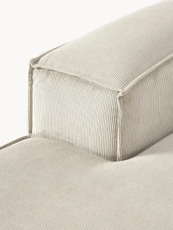 Sofás></noscript>Westwing Collection Diván sofá de pana Lennon Pana beige claro