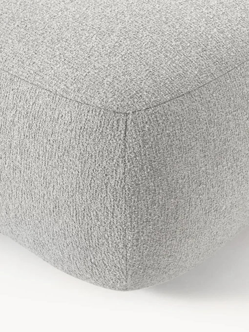 Reposapiés|Sofás>Westwing Collection Diván sofá en tejido bouclé Sofia Bouclé gris claro