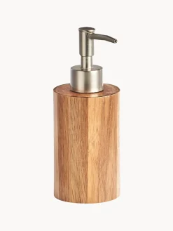 Discount Dosificador de jabón de madera de acacia Wood Dispensador De Jabón Y Jaboneras|Dispensadores De Jabón Y Jaboneras