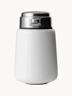 Dispensador De Jabón Y Jaboneras|Jarrones></noscript>Vipp Dosificador de jabón para pared 9w Blanco, plateado