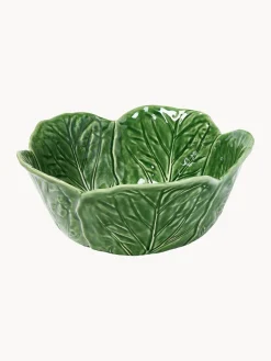 Cuencos Y Platos De Servir|Vajillas Completas>BORDALLO PINHEIRO Ensaladera artesanal Cabbage Verde oscuro, blanco Off White