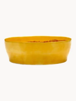 Cuencos Y Platos De Servir|Vajillas Completas>SERAX Ensaladera con esmalte reactivo Feast Amarillo sol, rojo