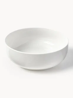 Boles Y Tazones|Vajillas Completas>Westwing Collection Ensaladera de porcelana Nessa Blanco Off White brillante