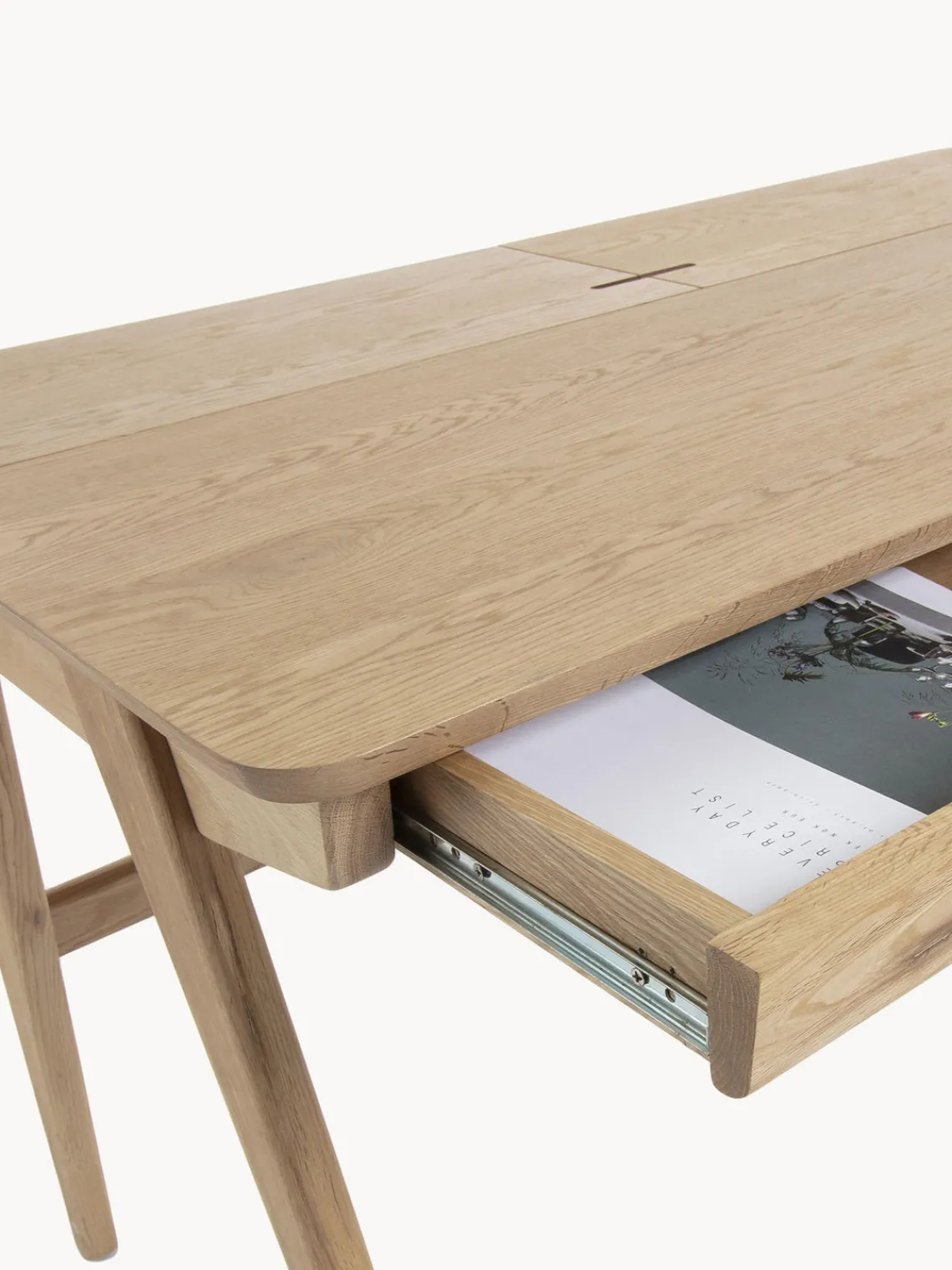 Escritorios|Escritorios> Escritorio de madera con apertura para cables Jacques