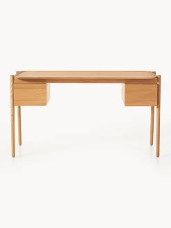 Escritorios|Escritorios></noscript>Westwing Collection Escritorio de madera con cajones Libby Madera de roble clara