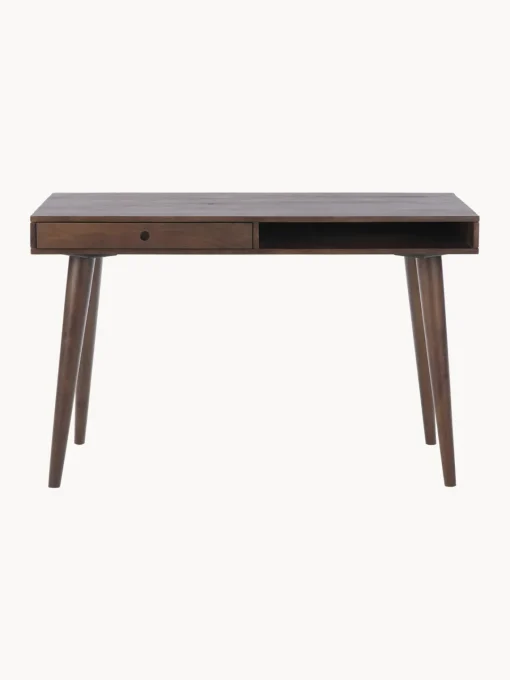 Escritorios|Escritorios>Westwing Collection Escritorio de madera maciza con cajón Tova Madera de mango