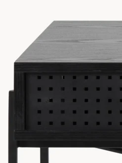 Escritorios|Escritorios></noscript> Escritorio estrecho de madera Angus Madera pintada en negro