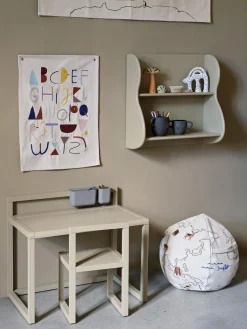 Mesas Y Sillas Infantiles|Decoración Infantil>Ferm Living Kids Escritorio infantil de madera Little Architect Beige claro