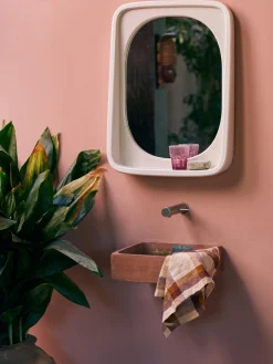 Clearance Espejo de pared artesanal Curve Jarrones|Espejos De Pared