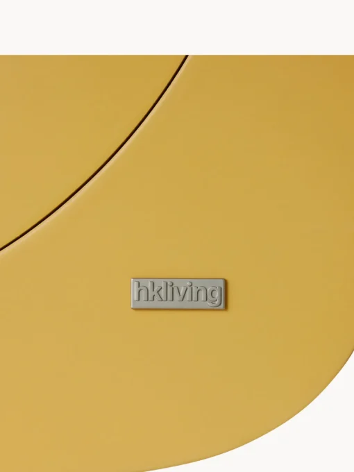 Jarrones|Espejos De Pared>HKLIVING Espejo de pared artesanal Curve Amarillo mostaza