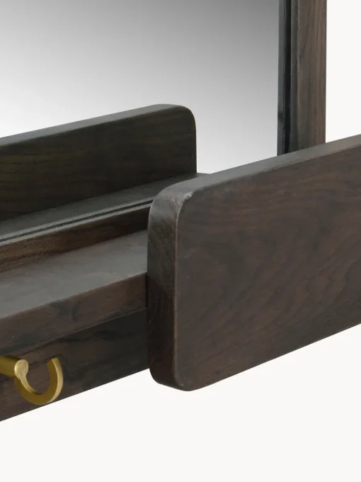 Espejos De Pared|Espejos De Pared>Rowico Home Espejo de pared con estante de madera de roble Inverness