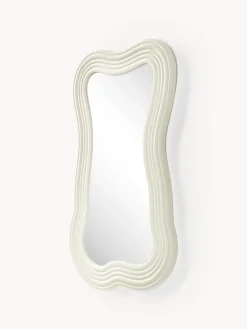 Jarrones|Espejos De Pared></noscript>Westwing Collection Espejo de pared con marco ondulado Cosimo Beige claro