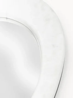 Jarrones|Decoración></noscript>Westwing Collection Espejo de pared con marco de mármol Meringue Mármol blanco
