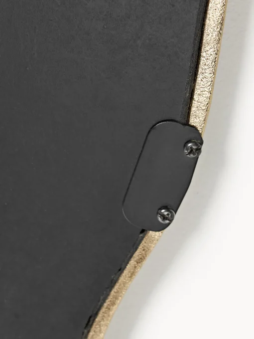 Jarrones|Espejos De Pared>Westwing Collection Espejo de pared con marco de metal ondulado Reggie Dorado
