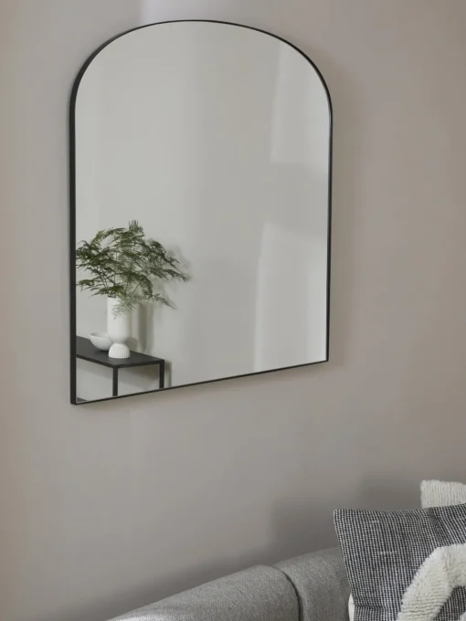 Jarrones|Espejos De Pared>Westwing Collection Espejo de pared Francis Negro