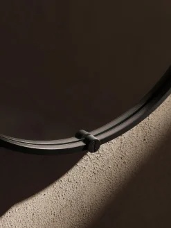 Espejos De Pared|Espejos De Pared></noscript>Vanita&Casa Espejo de pared ovalado con iluminación LED Avior Negro