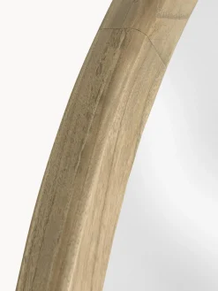 Best Espejo de pared redondo con marco de madera de mindi Alum Jarrones|Espejos De Pared