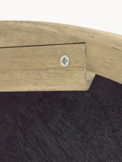 Best Espejo de pared redondo con marco de madera de mindi Alum Jarrones|Espejos De Pared