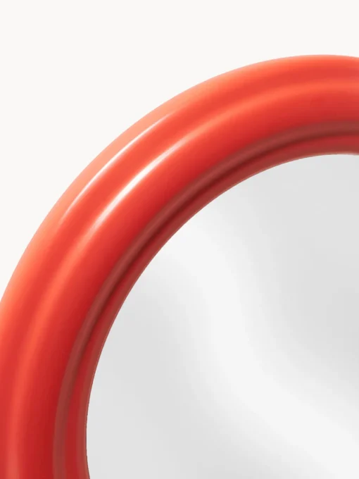 Jarrones|Espejos De Pared>Westwing Collection Espejo de pared redondo Mael Rojo coral