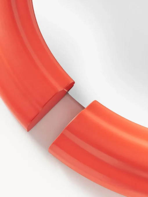 Jarrones|Espejos De Pared>Westwing Collection Espejo de pared redondo Mael Rojo coral