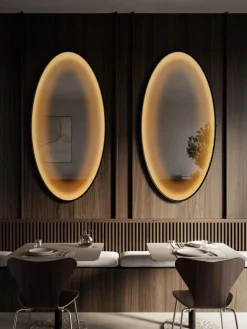 Espejos De Pared|Espejos De Pared></noscript>Vanita&Casa Espejo ovalado Foggy, 90 x 180 cm