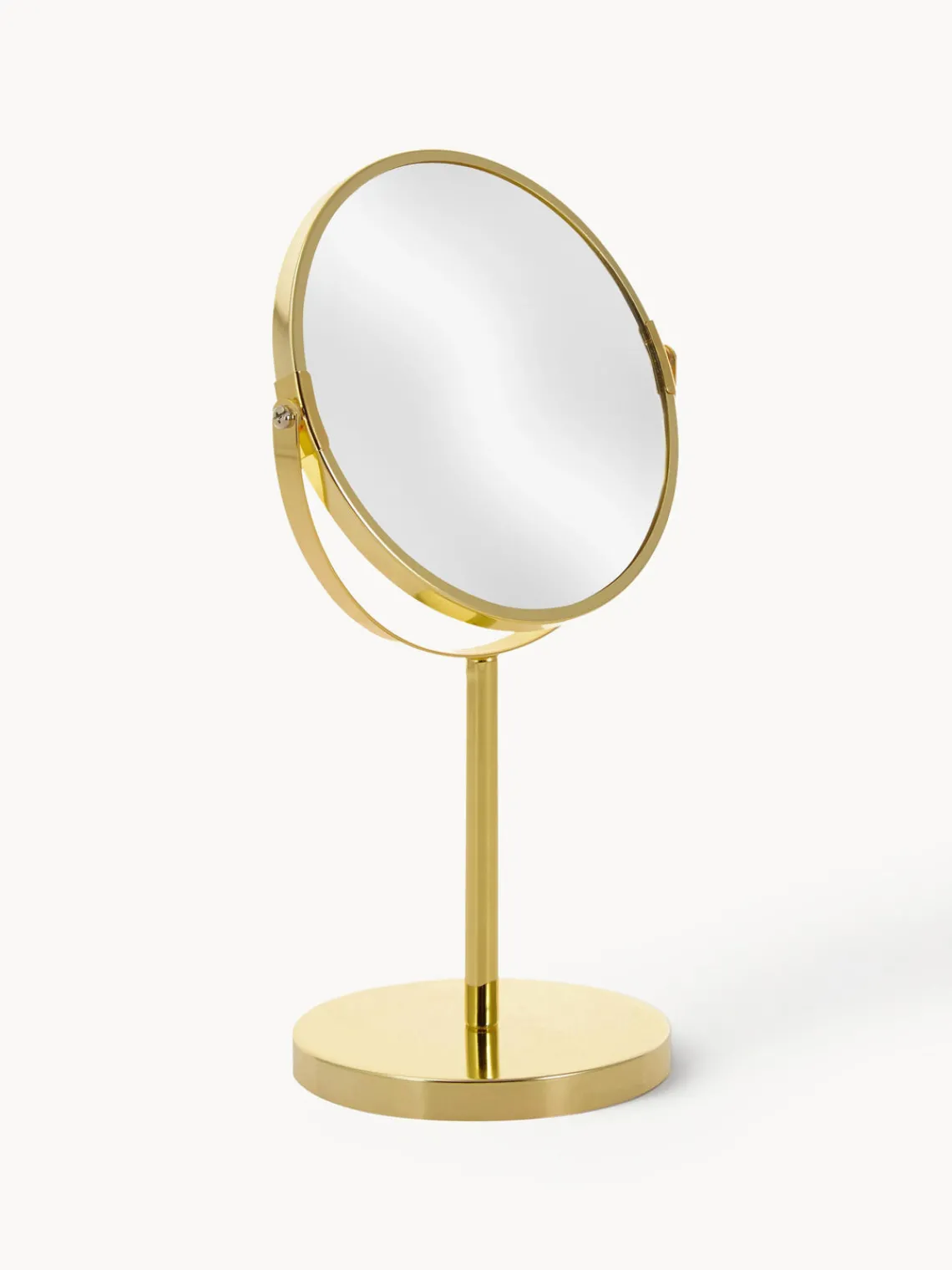 Clearance Espejo tocador redondo de metal Classic, con aumento Jarrones|Espejos De Maquillaje