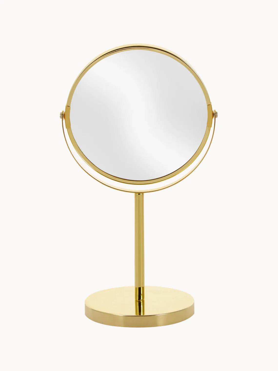 Clearance Espejo tocador redondo de metal Classic, con aumento Jarrones|Espejos De Maquillaje