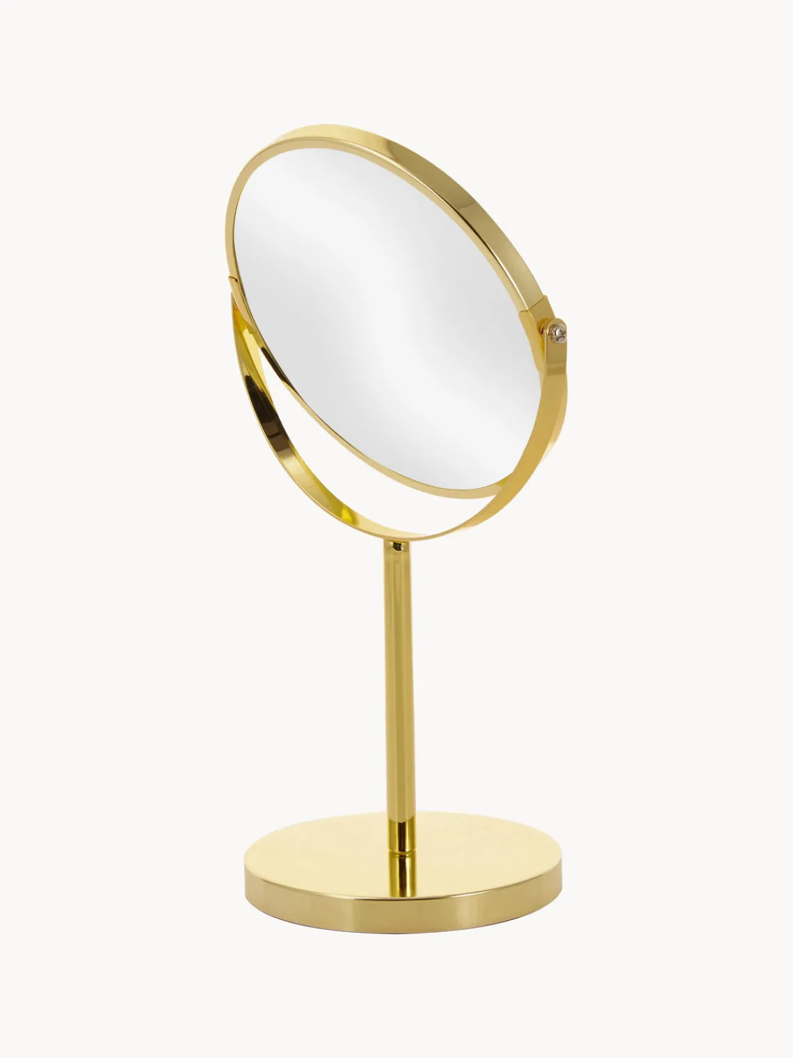 Clearance Espejo tocador redondo de metal Classic, con aumento Jarrones|Espejos De Maquillaje