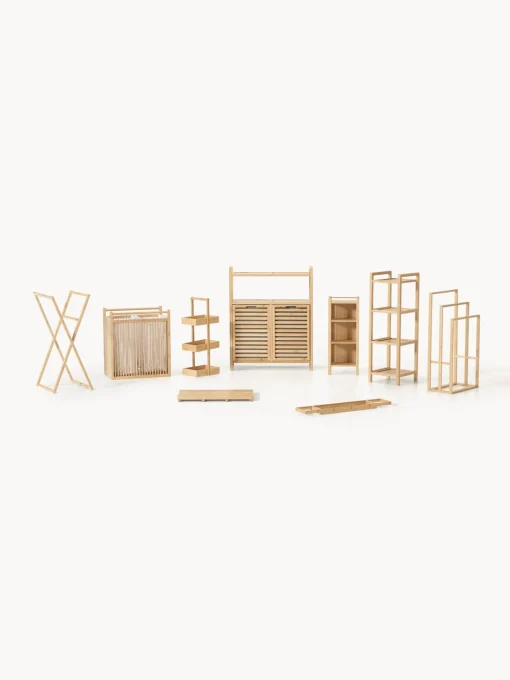 Estante de baño de bambú Drake Estanterías De Baño|Armarios De Baño