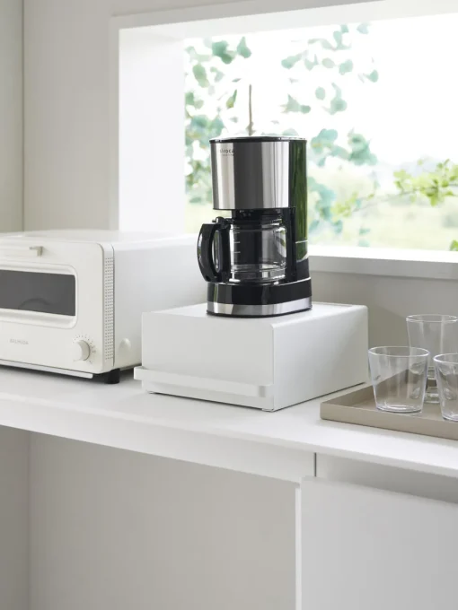 Almacenaje De Cocina>Yamazaki Estante de cocina extraíble Tower Blanco