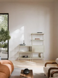 Librerías|Estanterías></noscript>Westwing Collection Estantería alta con cajones Rio Beige