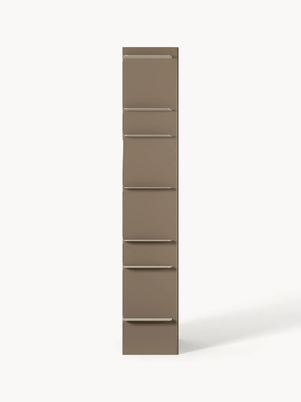 Librerías|Estanterías De Oficina>Westwing Collection Estantería alta con elementos de metal Rami Beige claro, greige