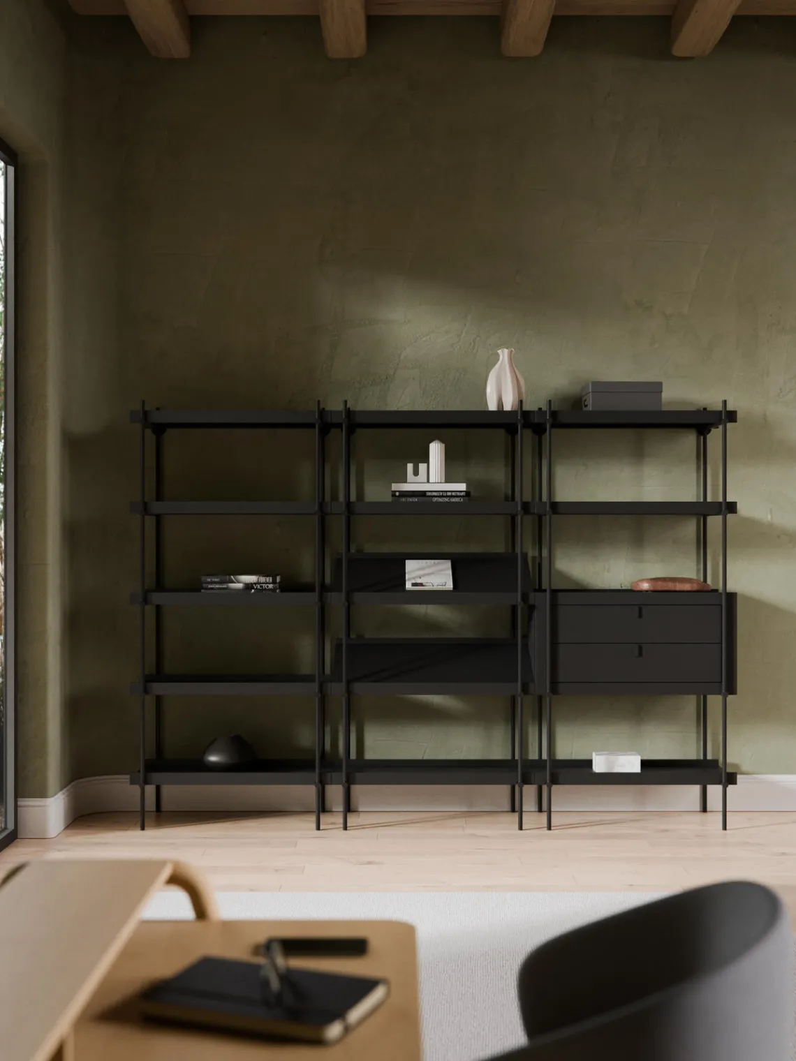 Outlet Estantería alta con marco inclinado Rio Librerías|Estanterías