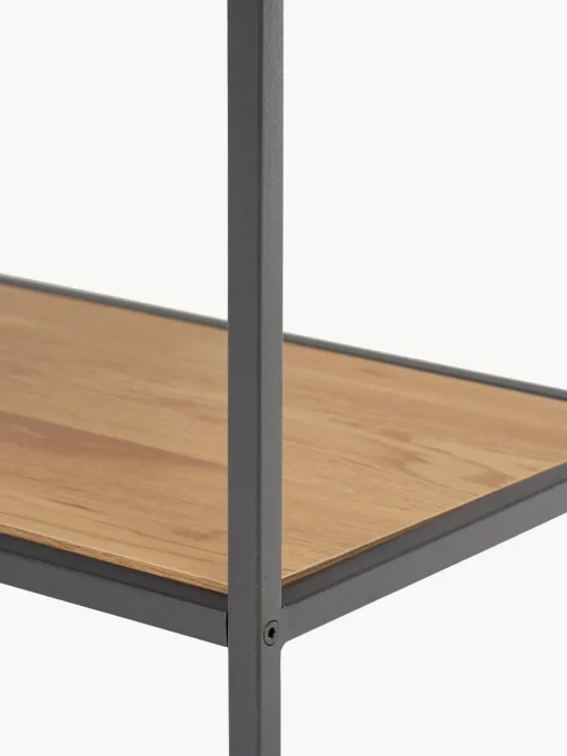 Librerías|Estanterías De Oficina> Estantería alta Seaford Beige en aspecto madera, negro