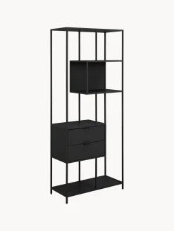 Librerías|Estanterías> Estantería alta Seaford Negro