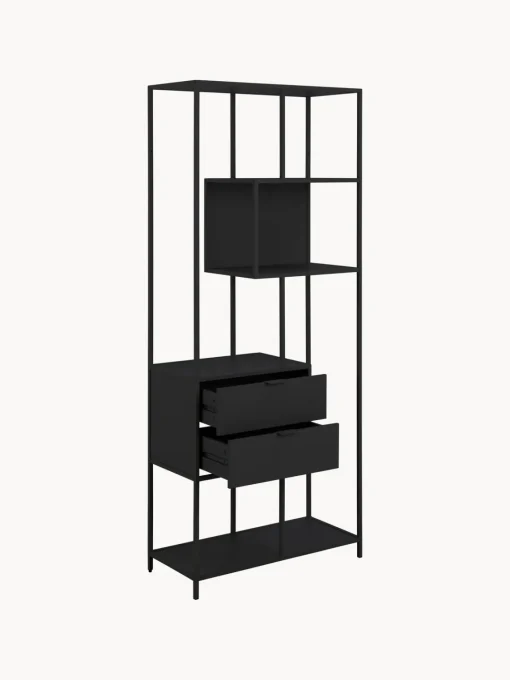 Librerías|Estanterías> Estantería alta Seaford Negro