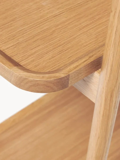 Librerías|Estanterías>Westwing Collection Estantería baja de madera Libby Madera de roble