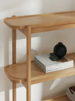Librerías|Estanterías></noscript>Westwing Collection Estantería baja de madera Libby Madera de roble