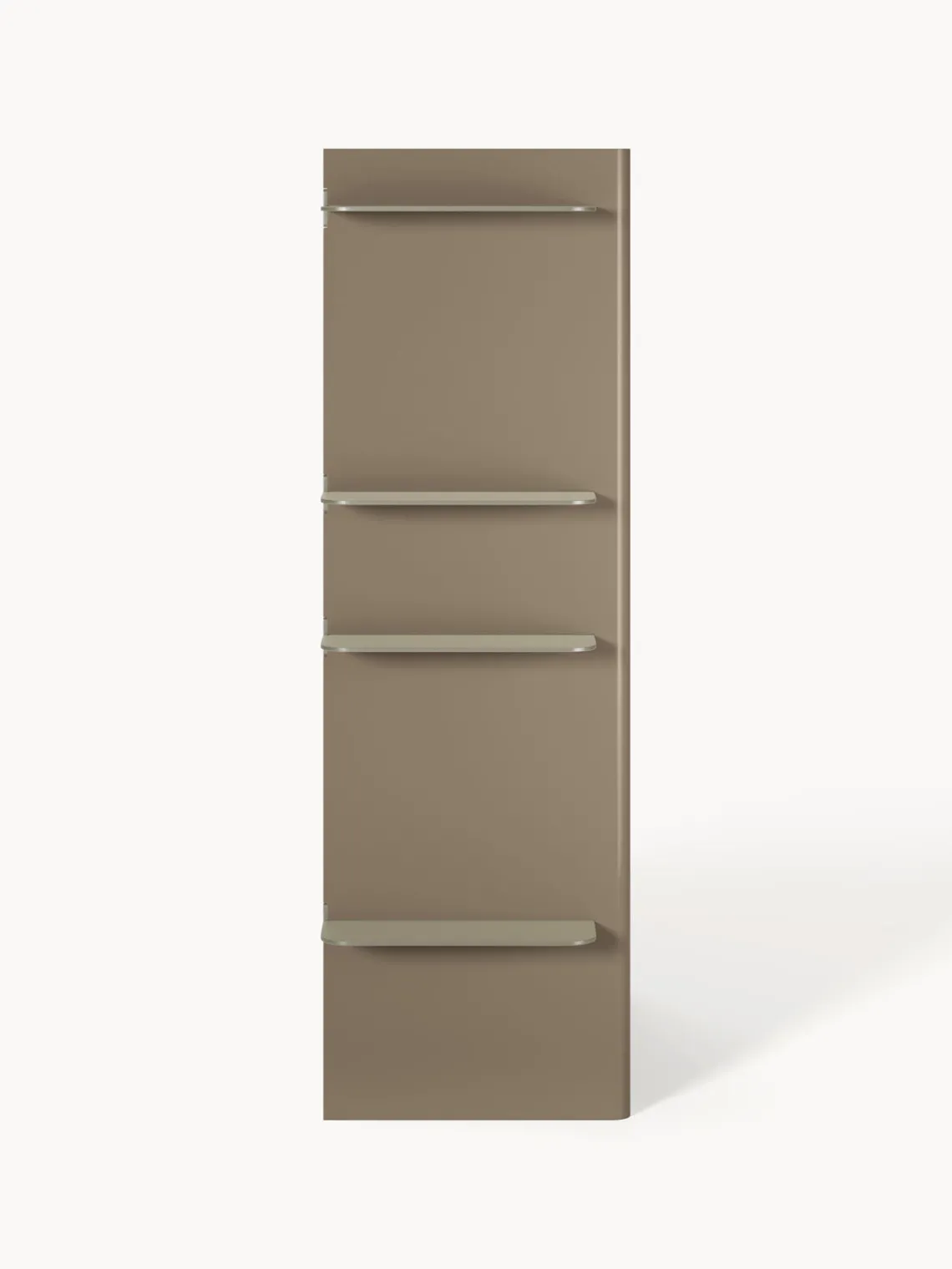 Librerías|Estanterías De Oficina>Westwing Collection Estantería con elementos de metal Rami Beige claro, greige