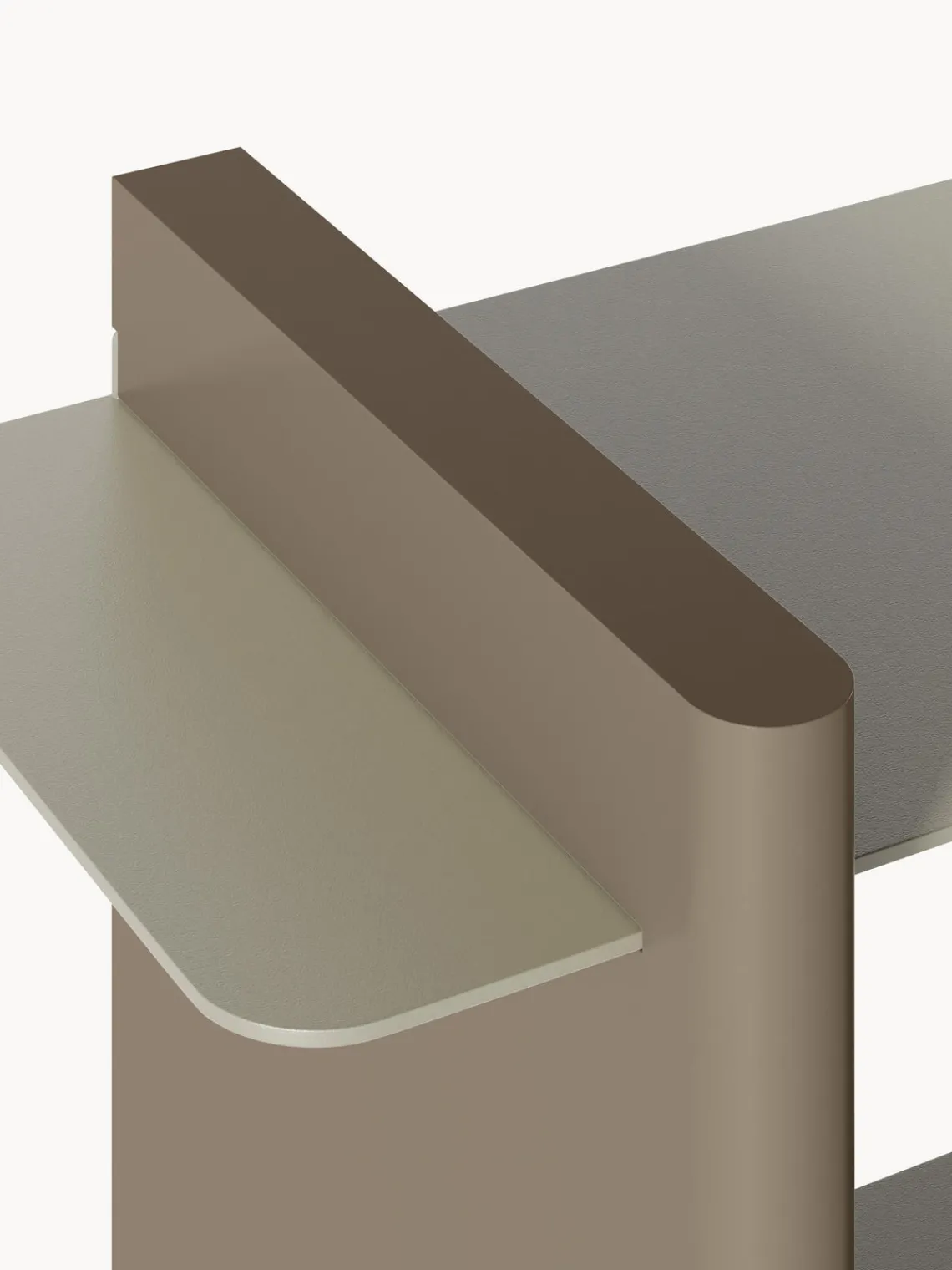 Librerías|Estanterías De Oficina>Westwing Collection Estantería con elementos de metal Rami Beige claro, greige