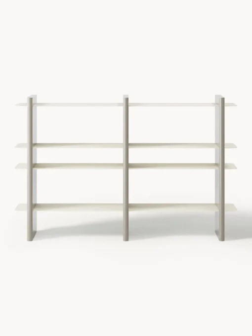 Librerías|Estanterías De Oficina>Westwing Collection Estantería con elementos de metal Rami Beige claro, greige