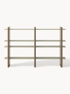 Librerías|Estanterías De Oficina></noscript>Westwing Collection Estantería con elementos de metal Rami Beige claro, greige